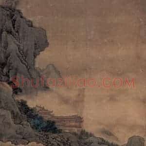 清代 袁江《阿房宫图屏》国画山水作品图片赏析