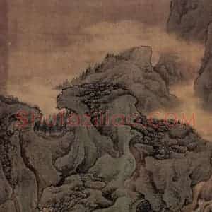 清代 袁江《阿房宫图屏》国画山水作品图片赏析
