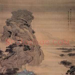 清代 袁江《骊山避暑图》国画山水作品图片赏析