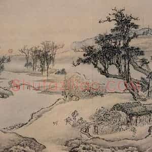 清代 袁耀《山水册》国画山水作品图片赏析