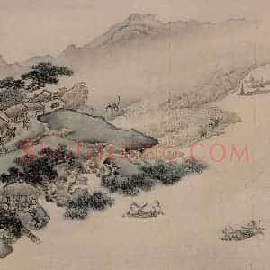 清代 袁耀《山水册》国画山水作品图片赏析