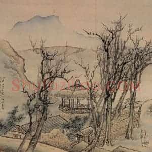 清代 袁耀《山水册》国画山水作品图片赏析