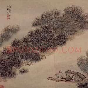 清代 袁耀《山水册》国画山水作品图片赏析
