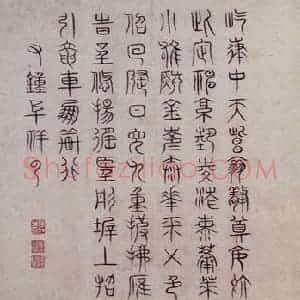明代 郭存仁《金陵八景图卷》国画山水工笔作品图片赏析