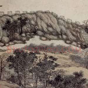 明代 沈周《东庄图册》国画山水工笔作品图片赏析