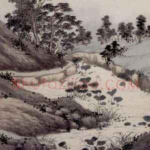 明代 沈周《东庄图册》国画山水工笔作品图片赏析