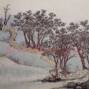 明代 沈周《东庄图册》国画山水工笔作品图片赏析