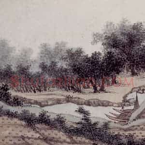 明代 沈周《东庄图册》国画山水工笔作品图片赏析