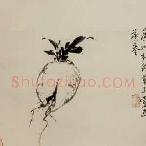 徐渭《墨花图册》国画花鸟作品图片赏析