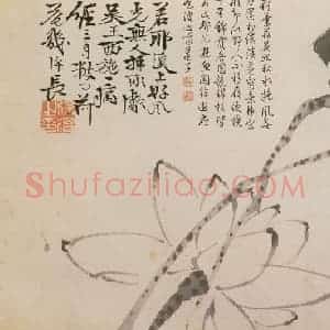 徐渭《泼墨十二段卷》国画花鸟作品图片赏析