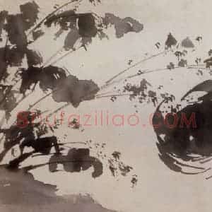 徐渭《泼墨十二段卷》国画花鸟作品图片赏析