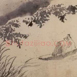 徐渭《山水人物图册》国画山水人物作品图片赏析