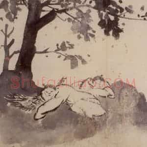 徐渭《山水人物图册》国画山水人物作品图片赏析