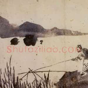 徐渭《山水人物图册》国画山水人物作品图片赏析