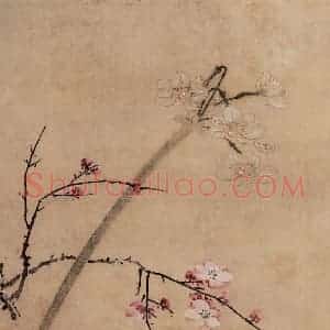 清代 颜岳《花鸟图册》国画花鸟作品图片赏析