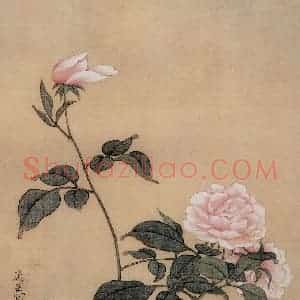 清代 颜岳《花鸟图册》国画花鸟作品图片赏析