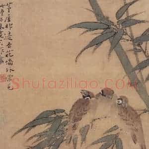 清代 颜岳《花鸟图册》国画花鸟作品图片赏析