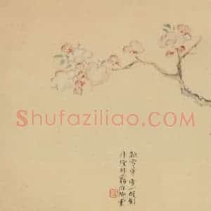 清代 陈撰《折枝花卉图册》国画花鸟作品图片赏析