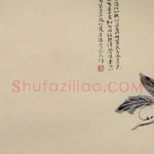 清代 陈撰《折枝花卉图册》国画花鸟作品图片赏析