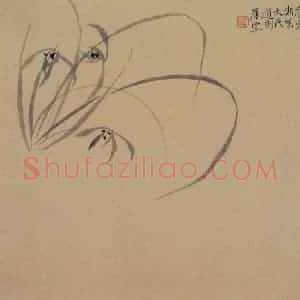 清代 陈撰《折枝花卉图册》国画花鸟作品图片赏析
