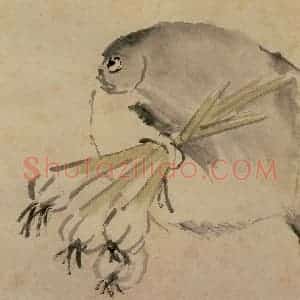 清代 虚谷《花鸟水族图册》国画花鸟作品图片赏析