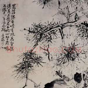 明代 徐渭《三友图》国画花鸟作品图片赏析