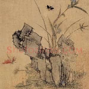 明代 王维新《花鸟图册》国画花鸟作品图片赏析