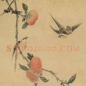 明代 王维新《花鸟图册》国画花鸟作品图片赏析