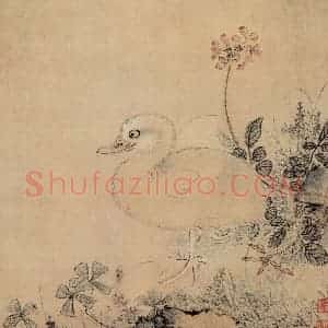 明代 王维新《花鸟图册》国画花鸟作品图片赏析