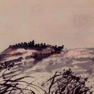1753年 李方膺《兰石图》国画花鸟写意作品图片赏析