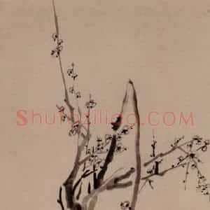 清代 李方膺《梅花图》国画花鸟写意作品图片赏析
