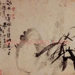 1744年 李方膺《花卉册》国画花鸟写意作品图片赏析