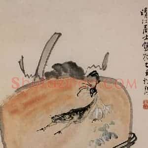 1745年 李方膺《钟馗》国画人物写意作品图片赏析