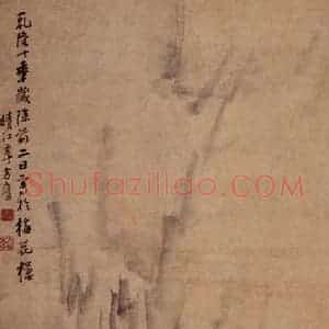 1748年 李方膺《花卉屏》国画花鸟写意作品图片赏析