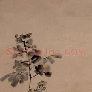 1746年 李方膺《花卉四条屏》国画花鸟写意作品图片赏析