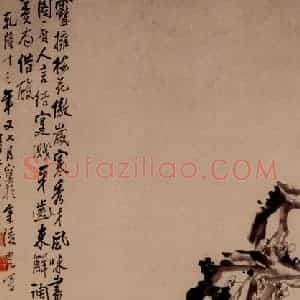 1748年 李方膺《墨梅图》国画花鸟写意作品图片赏析