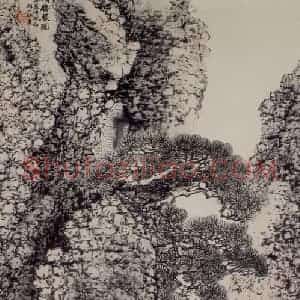 清代 赵之谦《积书岩图》国画山水作品图片赏析