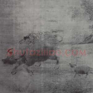 南宋 李唐《乳牛图》国画综合作品图片赏析