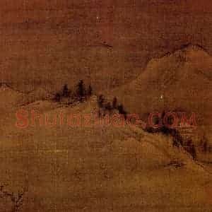 南宋 李唐《雪江图》国画山水作品图片赏析