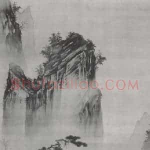 南宋 马远《举杯玩月图》国画山水作品图片赏析