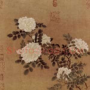 南宋 马远《白蔷薇图》国画花鸟作品图片赏析