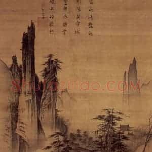 南宋 马远《踏歌图》国画山水作品图片赏析
