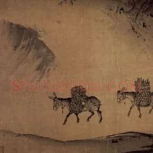 南宋 马远《晓雪山行图》国画综合作品图片赏析