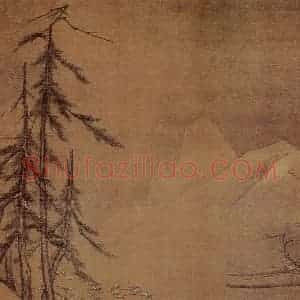 南宋 马远《雪屐观梅图》国画山水作品图片赏析