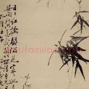 1762年 郑燮《兰竹图》国画花鸟写意作品图片赏析