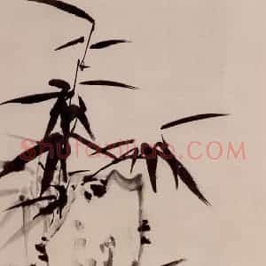 清代 郑燮《墨竹》国画花鸟写意作品图片赏析