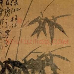 清代 郑燮《兰竹册》国画花鸟写意作品图片赏析