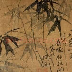 清代 郑燮《兰竹册》国画花鸟写意作品图片赏析