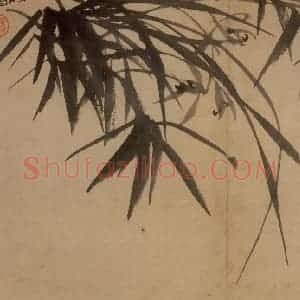 清代 郑燮《兰竹册》国画花鸟写意作品图片赏析