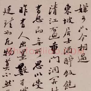 清代 郑燮《坡公小品》国画花鸟写意作品图片赏析